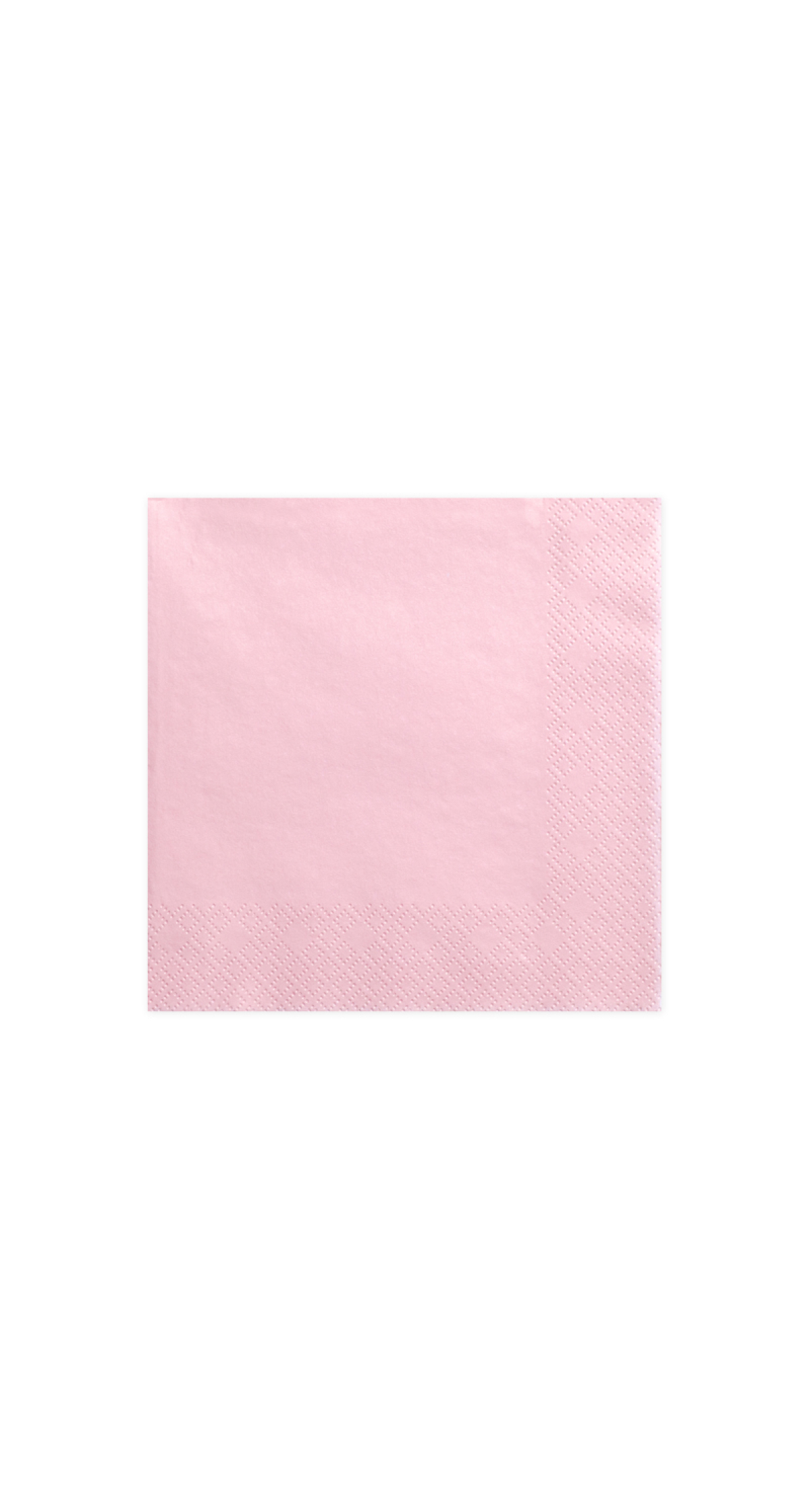 Napkins, 3 Layers, Light Pink, 33x33cm (1pkt / 20pc)