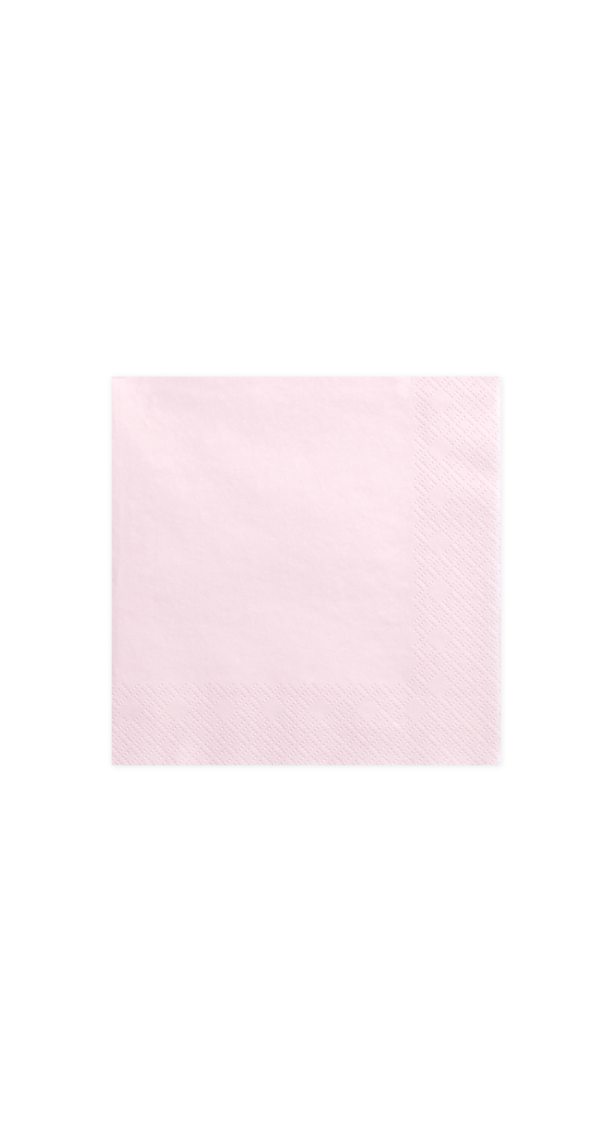 Napkins, 3 Layers, Light Powder Pink, 33x33cm (1pkt / 20pc)