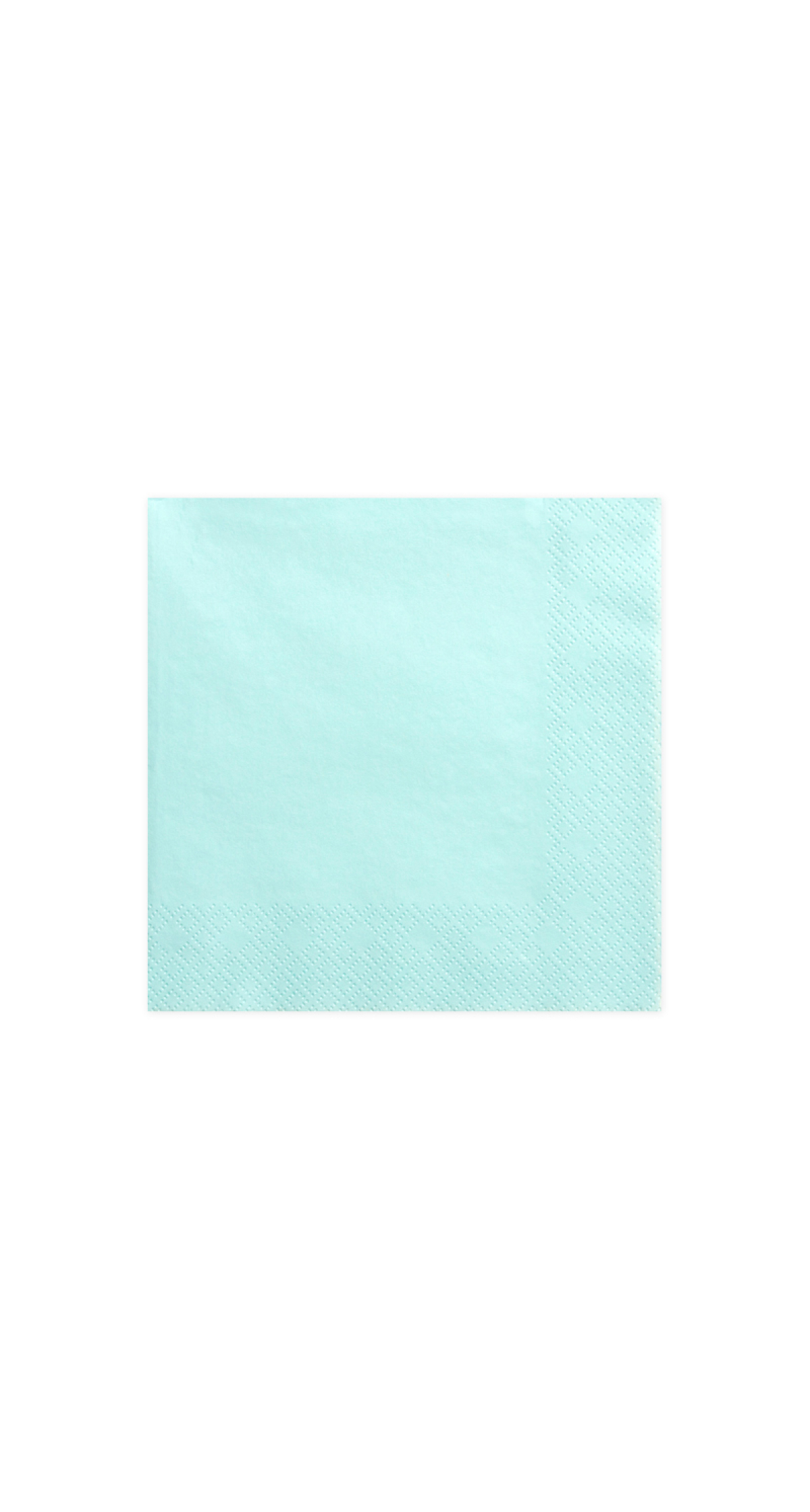 Napkins, 3 Layers, Pale Turquoise, 33x33cm (1pkt / 20pc)