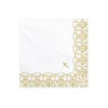 Napkins First Communion / Confirmation 33x33cm, Gold (1 pkt / 20 pc.)