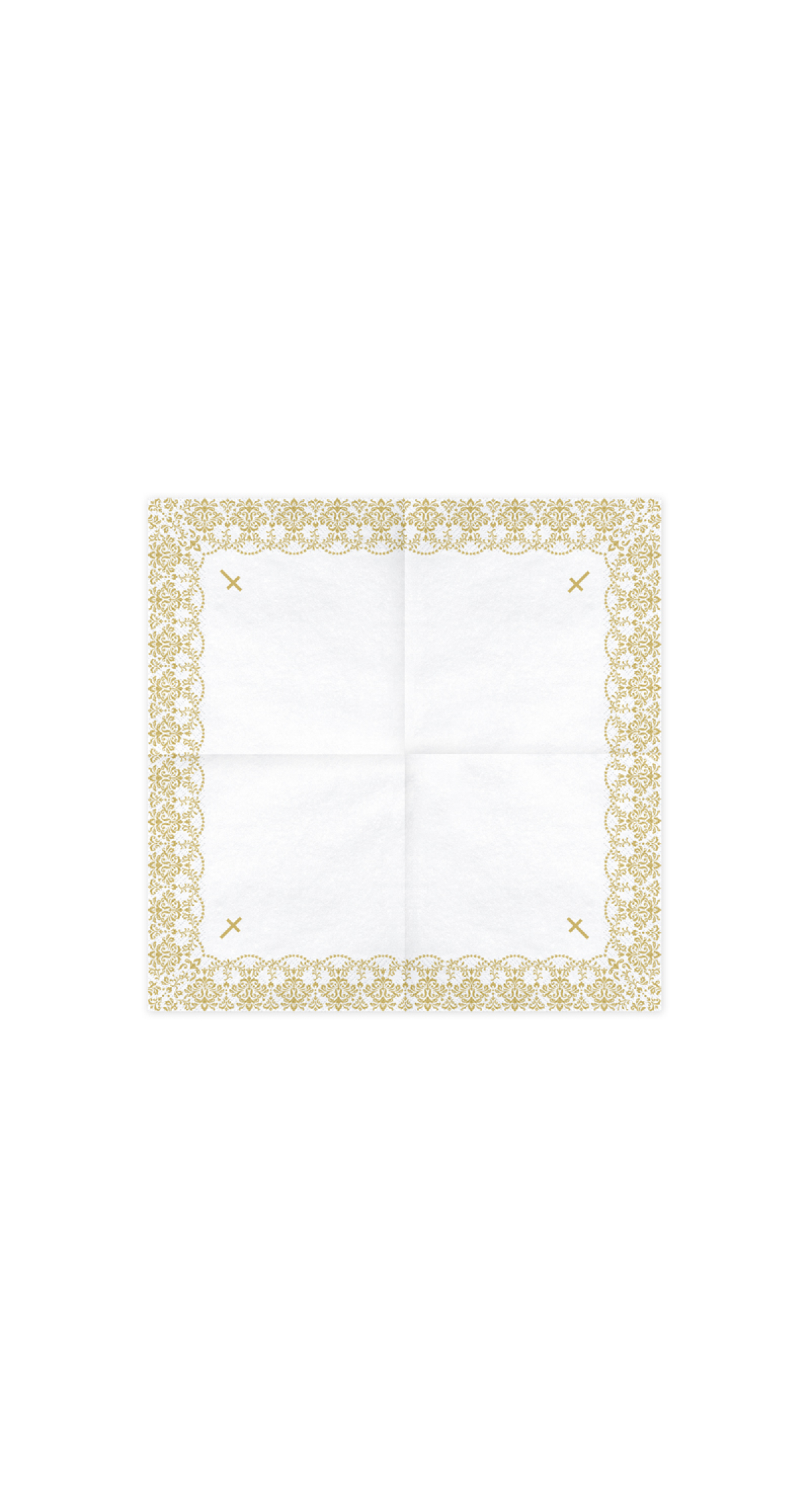 Napkins First Communion / Confirmation 33x33cm, Gold (1 pkt / 20 pc.)