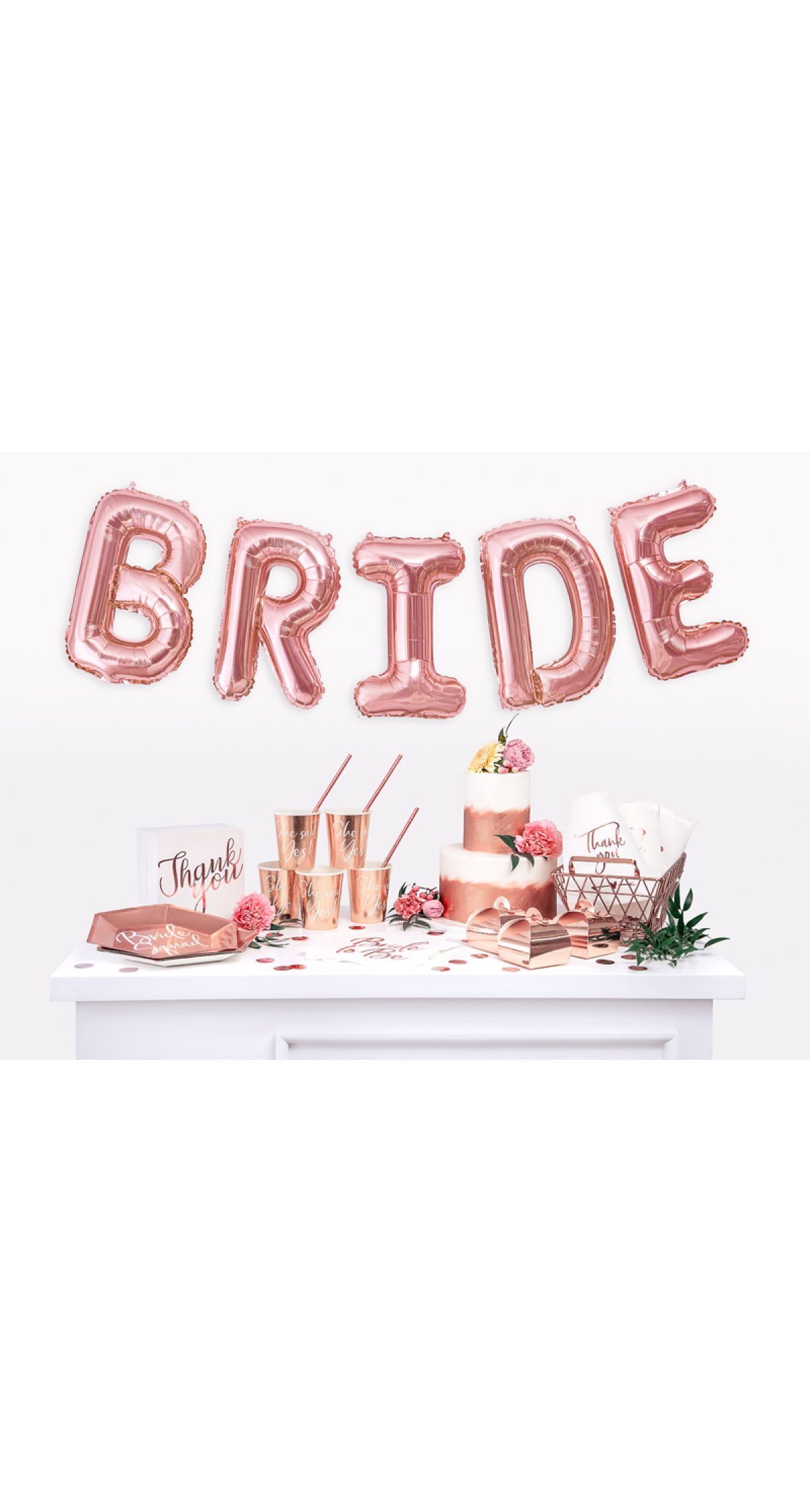 Napkins Bride To Be, Rose Gold,  33x33cm (1 pkt / 20 pc.)