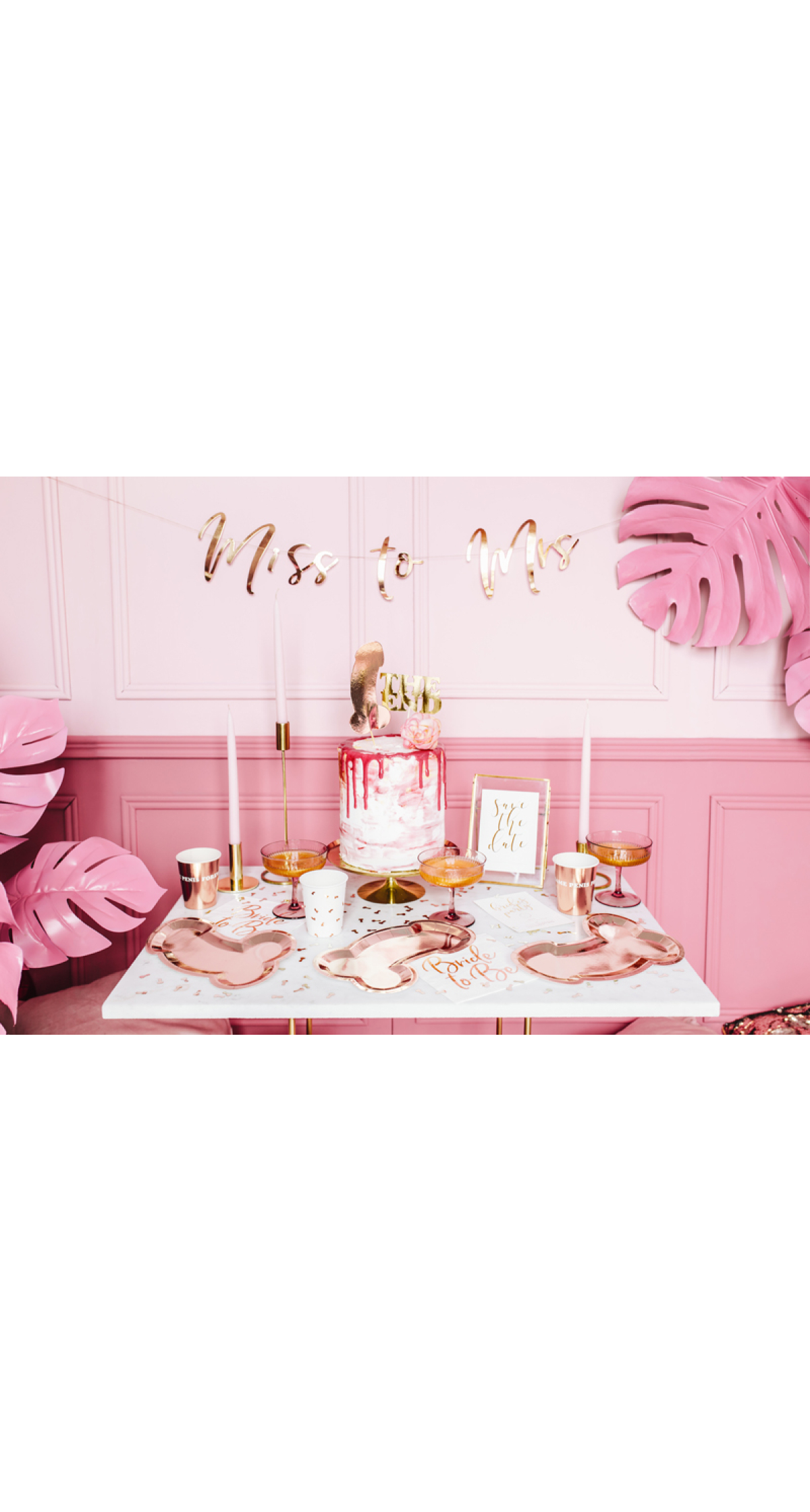 Napkins Bride To Be, Rose Gold,  33x33cm (1 pkt / 20 pc.)