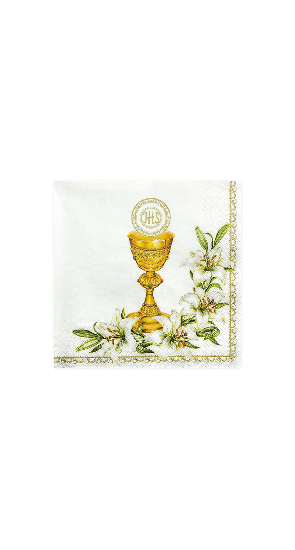 Napkins Chalice, White, 33x33cm (1pkt / 20pc)