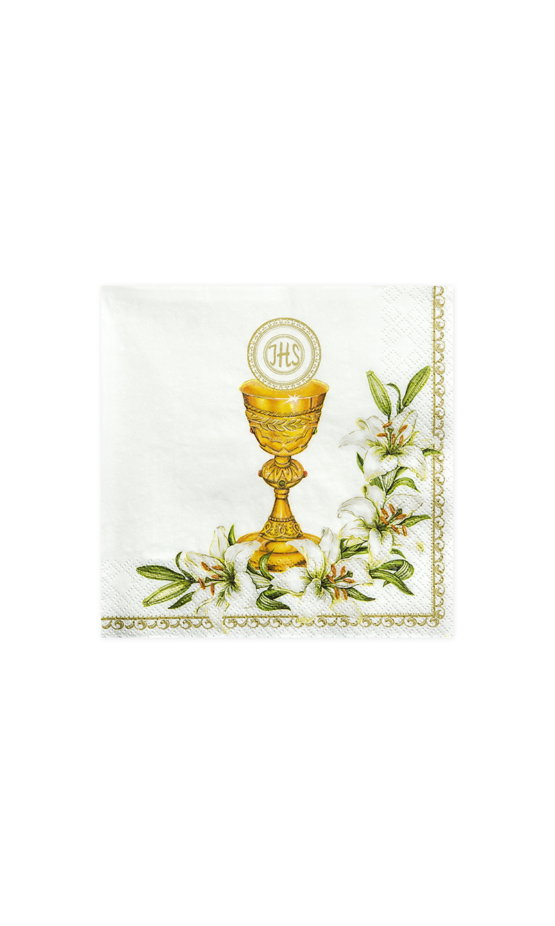 Napkins Chalice, White, 33x33cm (1pkt / 20pc)