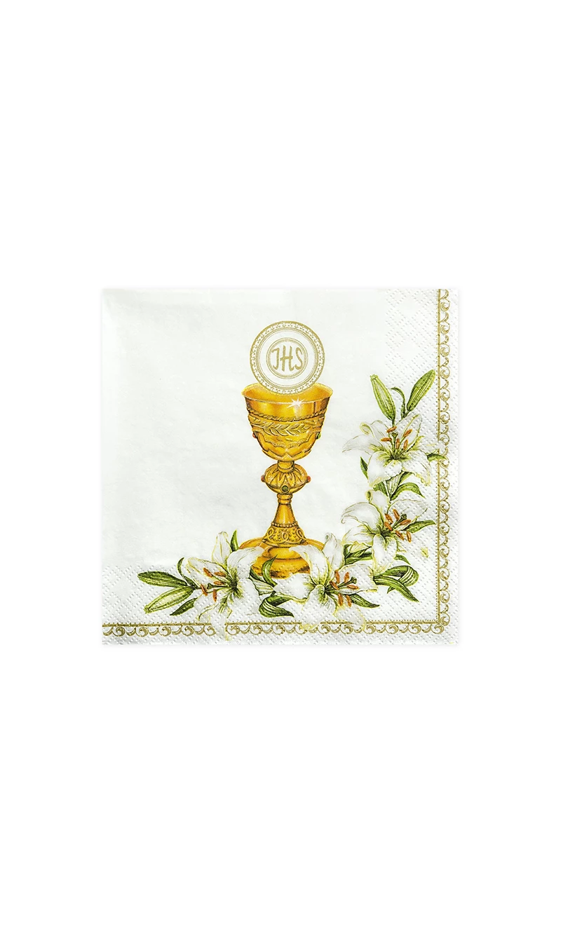 Napkins Chalice, White, 33x33cm (1pkt / 20pc)