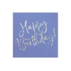 Napkins Happy Birthday, Navy Blue, 33x33cm (1pkt / 20pc)