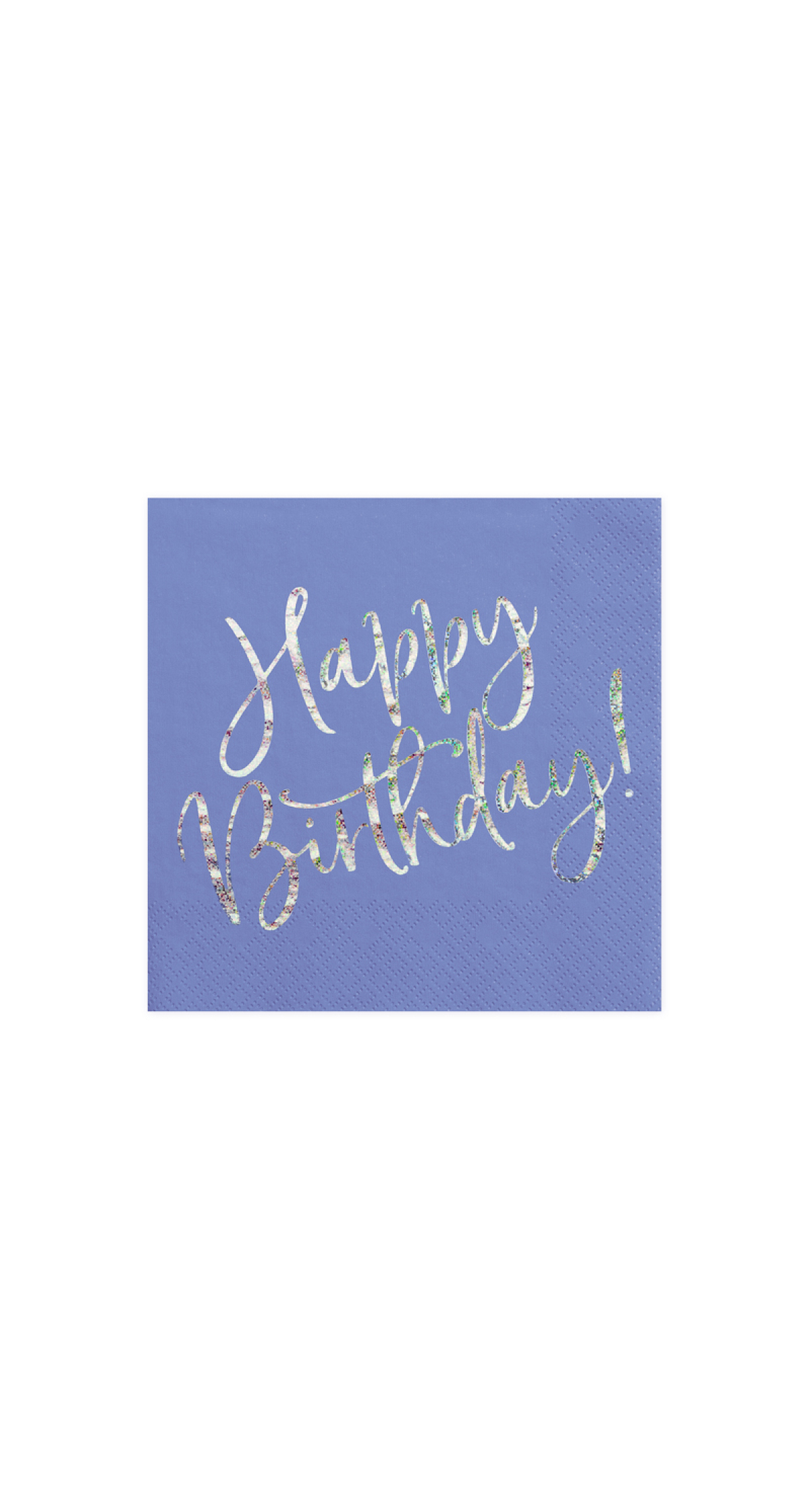 Napkins Happy Birthday, Navy Blue, 33x33cm (1pkt / 20pc)