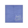 Napkins Happy Birthday, Navy Blue, 33x33cm (1pkt / 20pc)