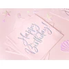 Napkins Happy Birthday, Light Powder Pink, 33x33cm (1pkt / 20pc)
