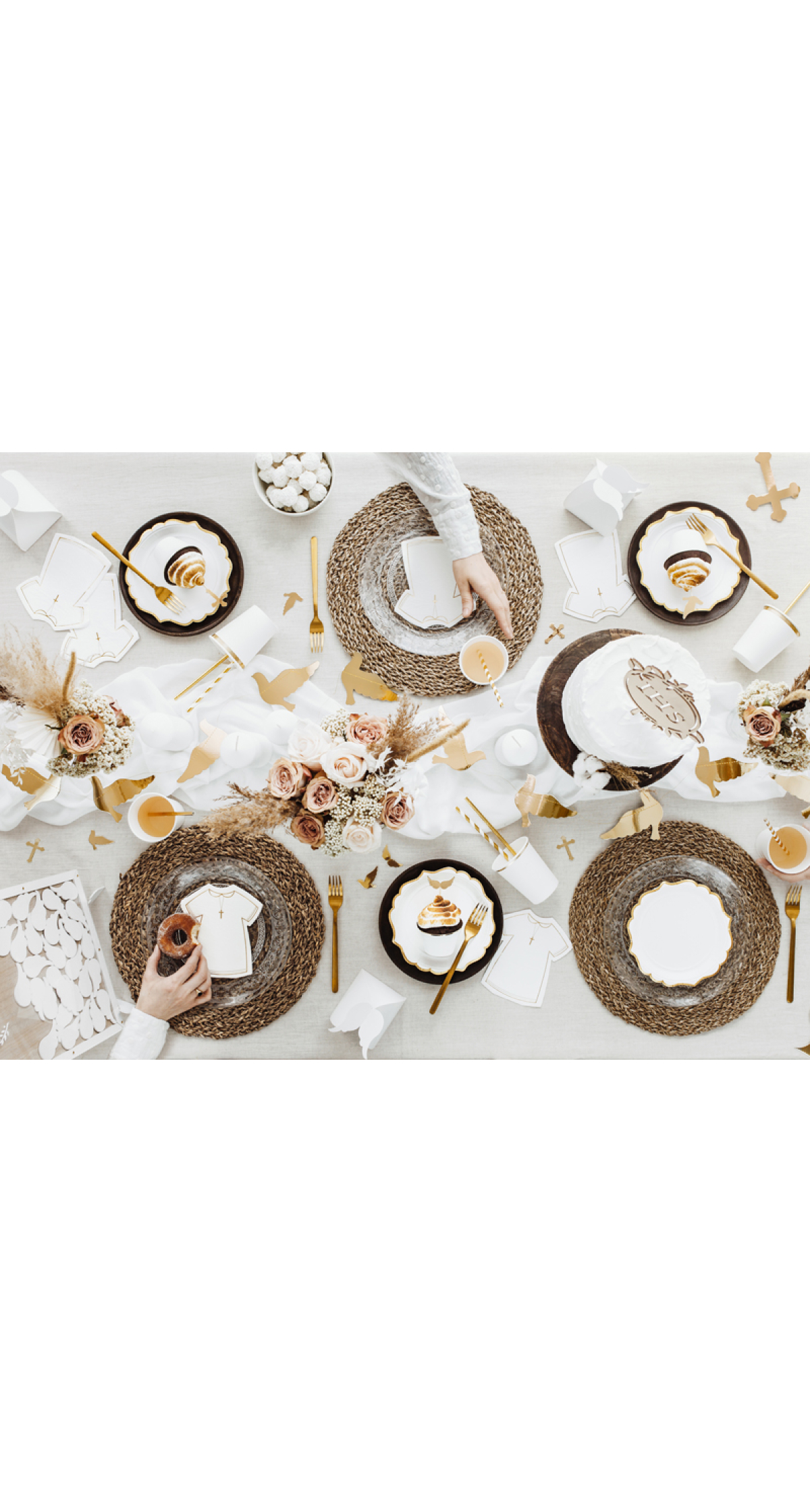 Napkins Communion Alb, 14x16cm (1 pkt / 20 pc.)