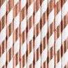 Paper Straws, Light Rose Gold, 19.5cm (1 pkt / 10 pc.)