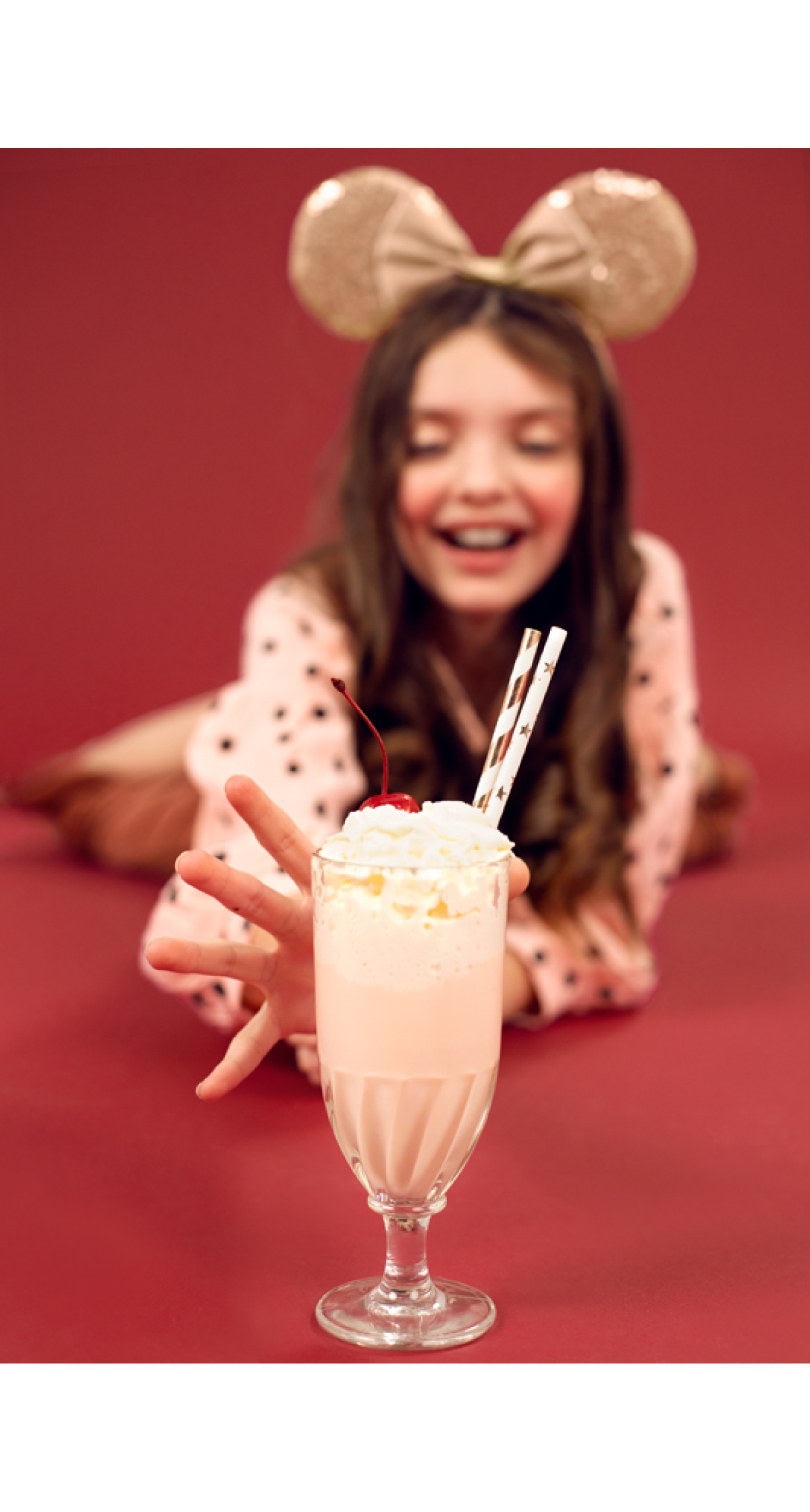 Paper Straws, Light Rose Gold, 19.5cm (1 pkt / 10 pc.)