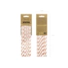 Paper Straws, Light Rose Gold, 19.5cm (1 pkt / 10 pc.)