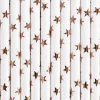 Paper Straws, Light Rose Gold, 19.5cm (1 pkt / 10 pc.)