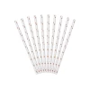 Paper Straws, Light Rose Gold, 19.5cm (1 pkt / 10 pc.)