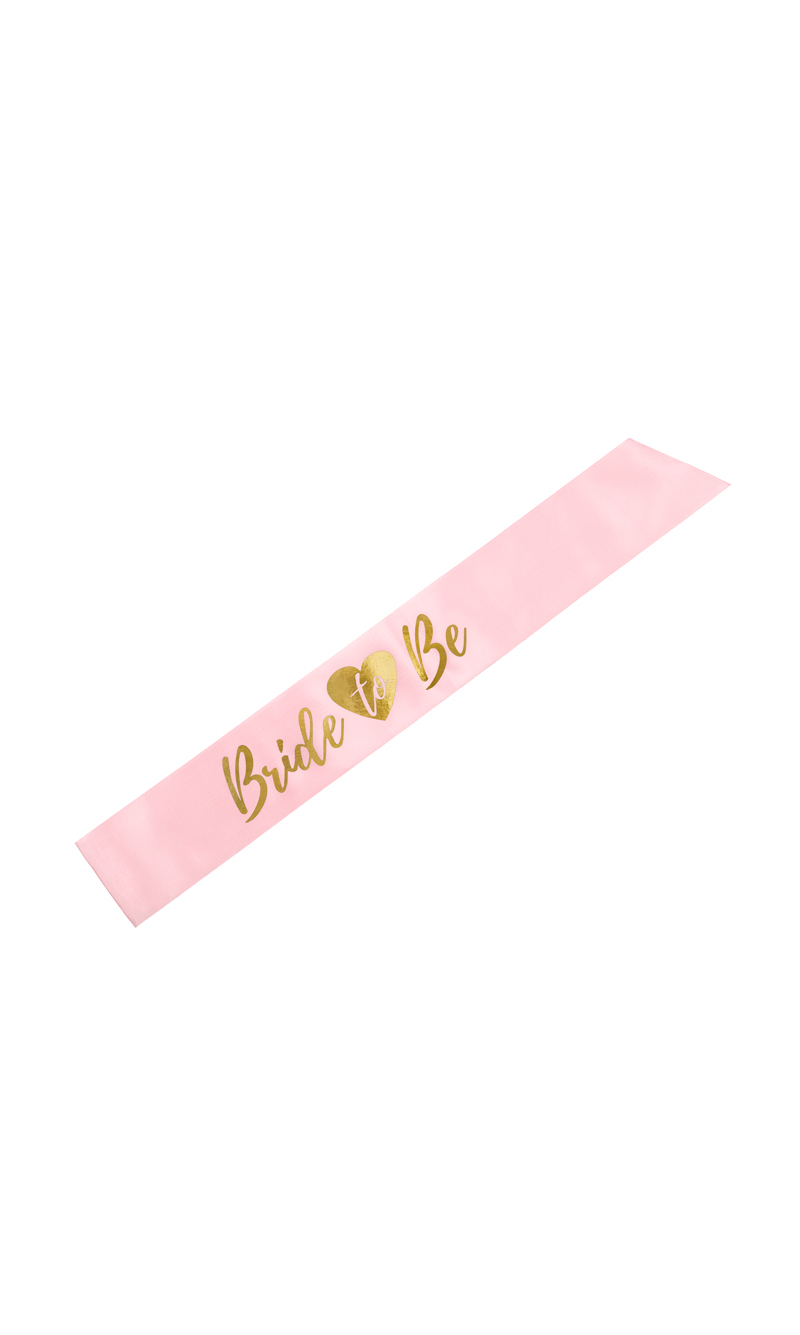 Sash Bride To Be, Light Pink, 75cm