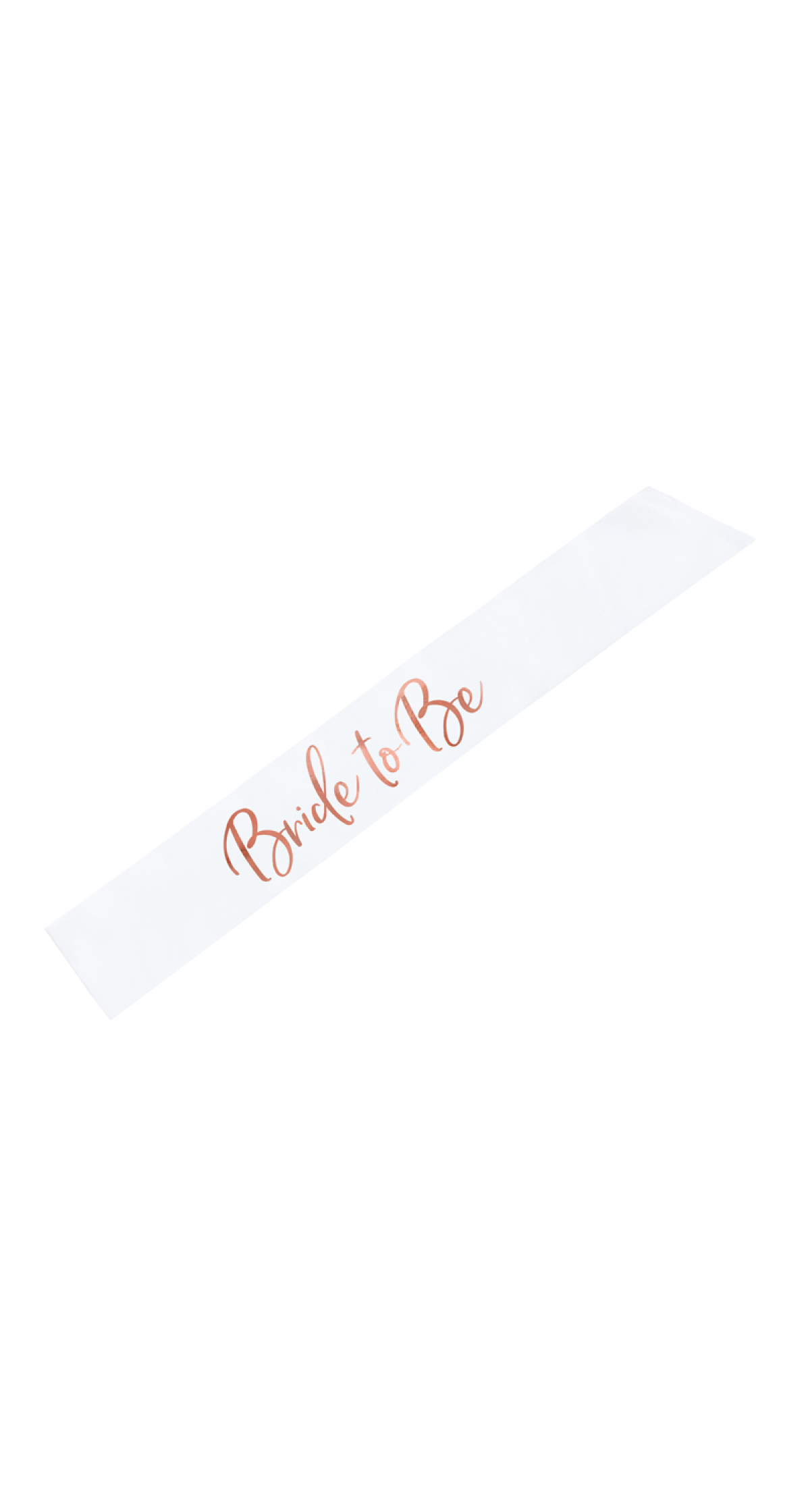 Sash Bride To Be, White, 75cm