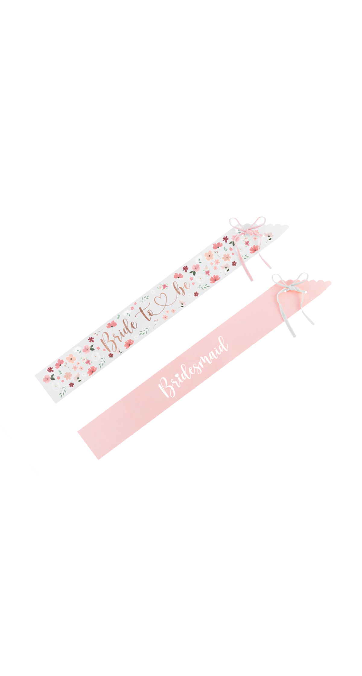 Sashes Bride To Be & Bridesmaid, 76cm (1pkt / 6pc)