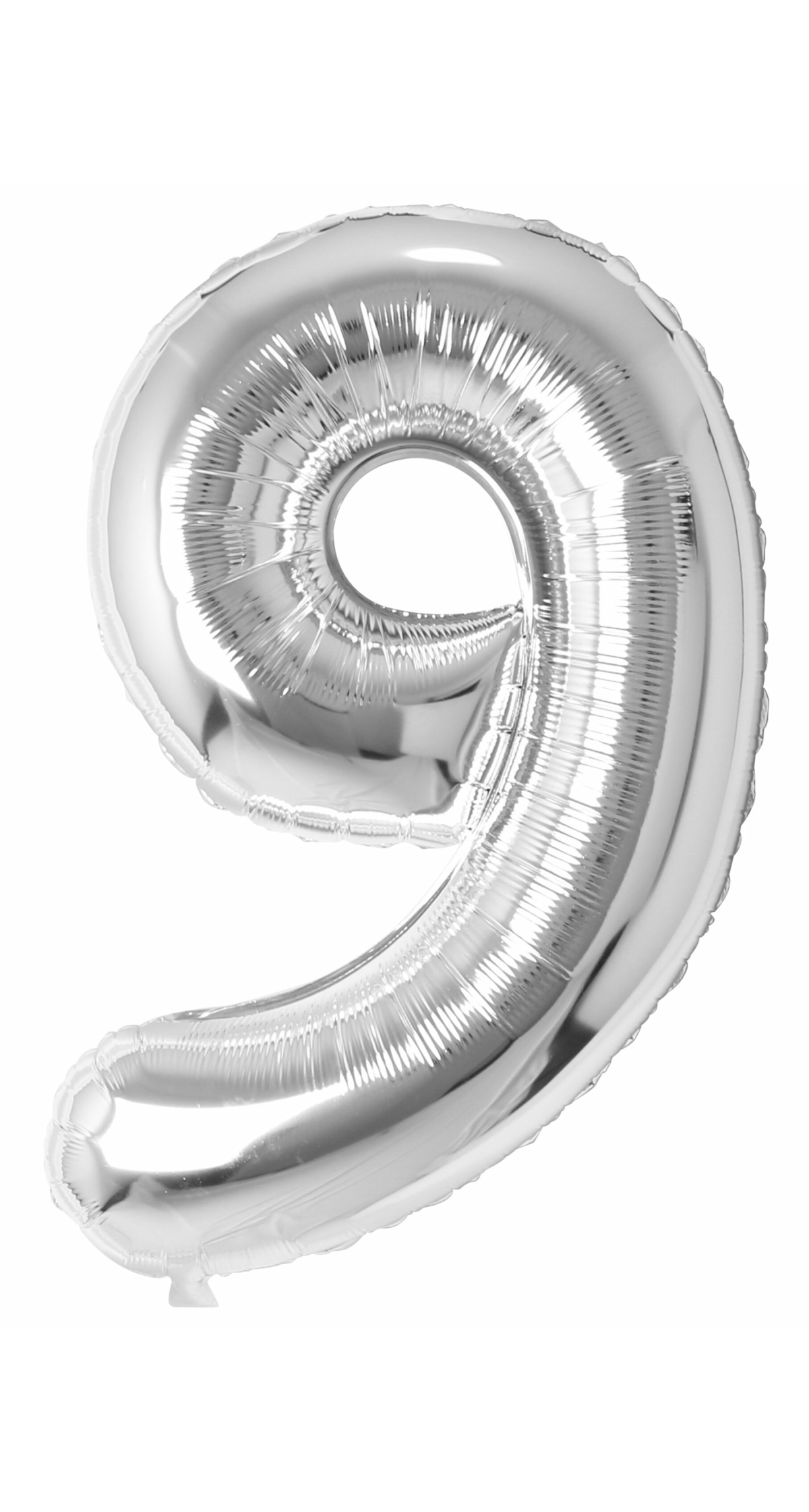 34 Inch Foil Balloon Number 9 - Silver