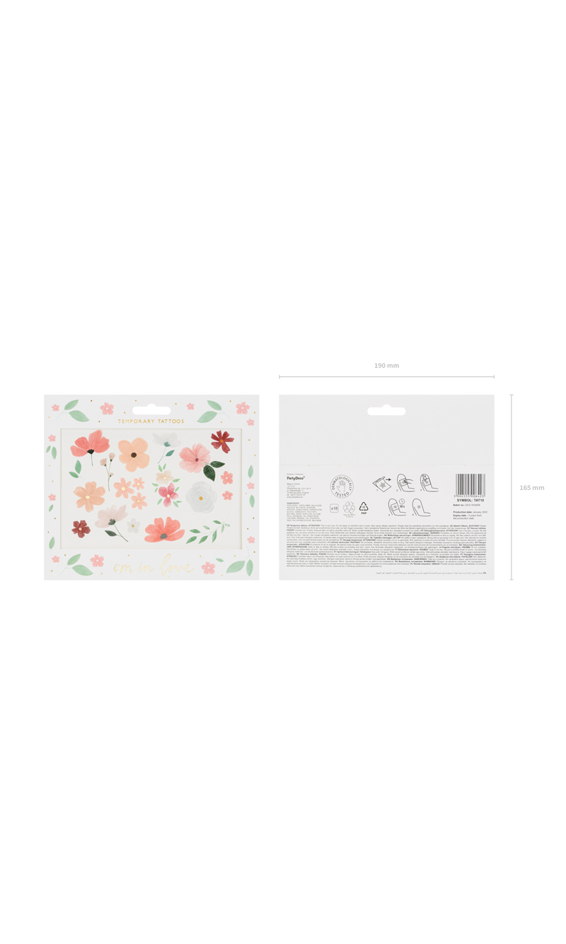 Temporary Tattoos I'm In Love, Mix (1pkt / 18pc)
