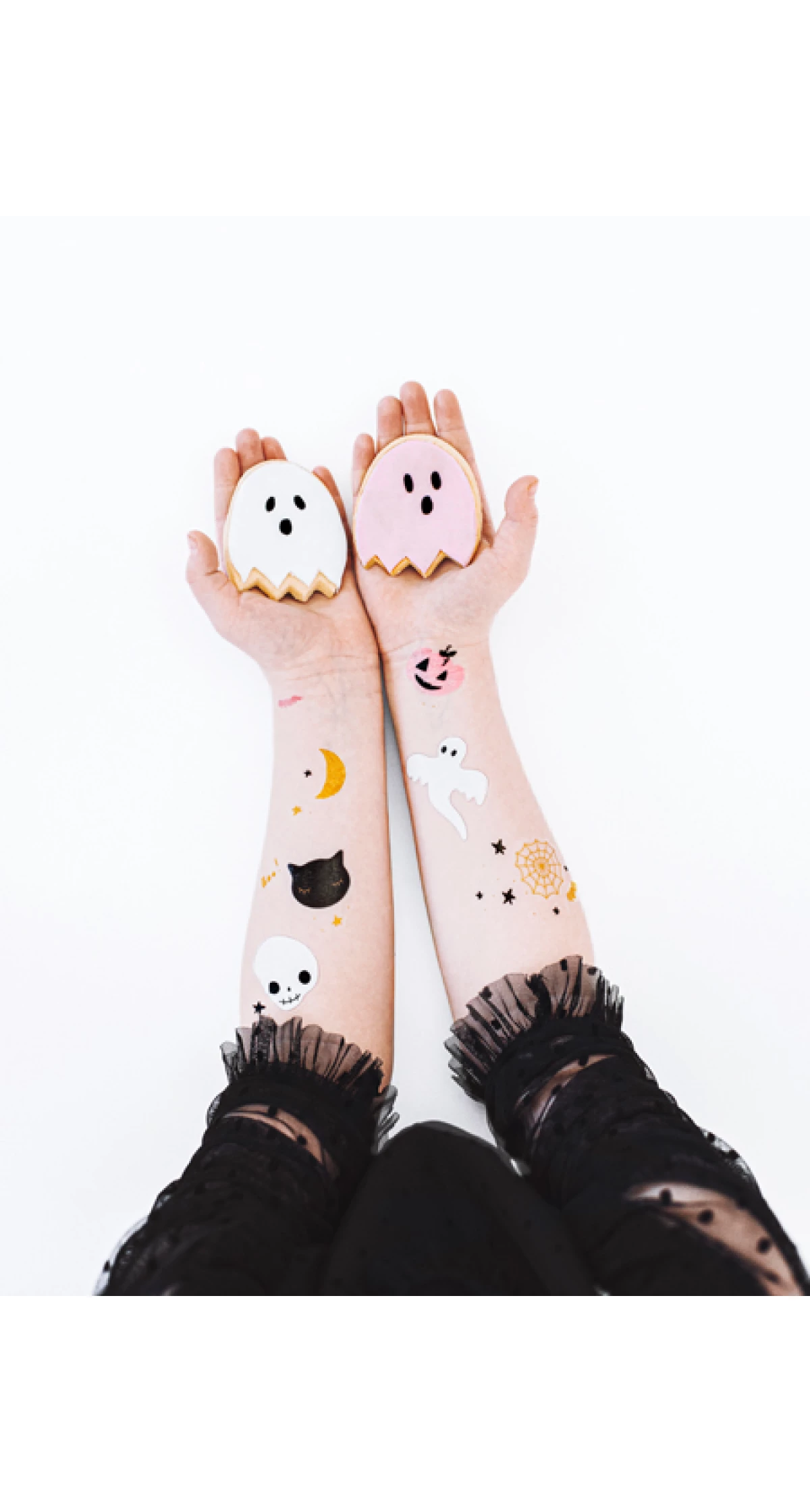 Temporary Tattoos Boo!, (1pkt / 12pc)