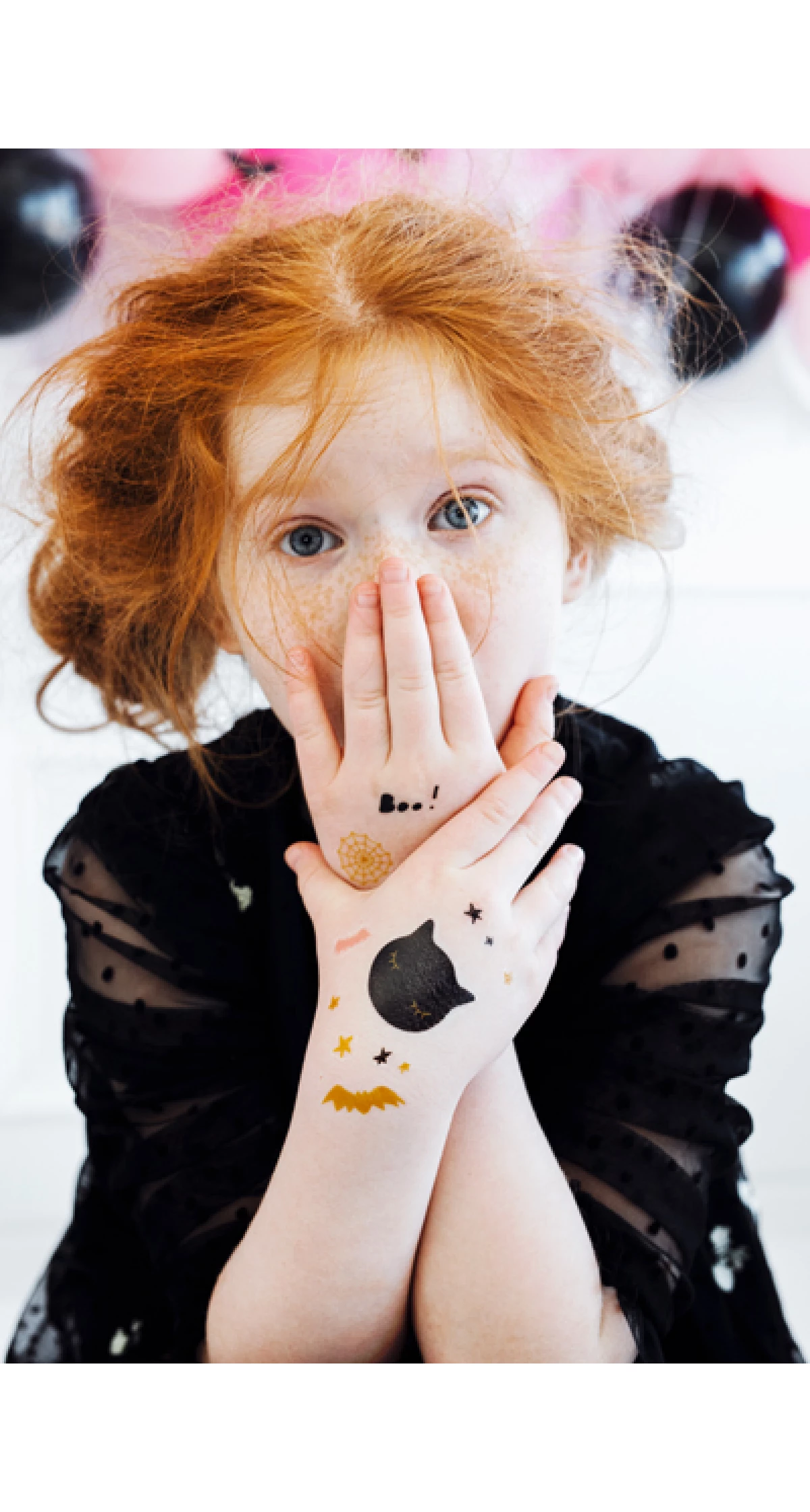 Temporary Tattoos Boo!, (1pkt / 12pc)