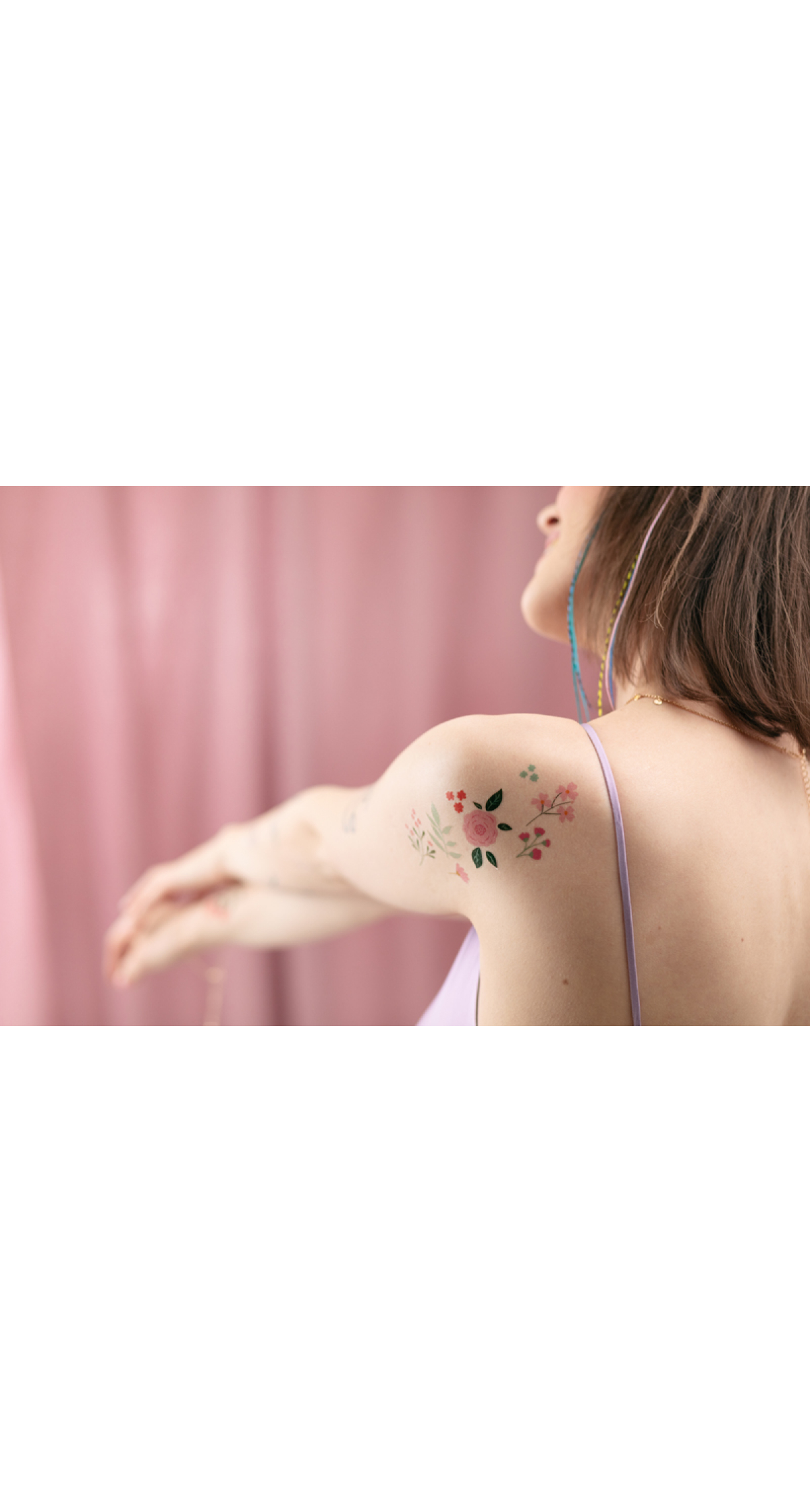 Temporary Tattoos Flowers, Mix (1pkt / 19pc)