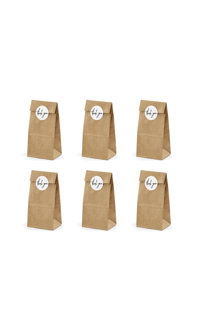 Treat Bags, Kraft (1pkt / 6pc)
