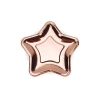 Paper Plates Star, Rose Gold, 18cm (1 pkt / 6 pc.)