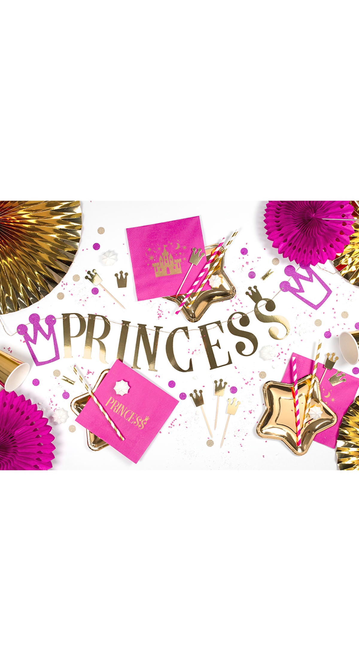 Paper Plates Star, Gold, 18cm (1 pkt / 6 pc.)