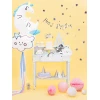 Paper Plates star, Silver, 23cm (1pkt / 6pc)