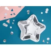 Paper Plates star, Silver, 23cm (1pkt / 6pc)