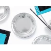 Plates, Silver, 18cm (1pkt / 6pc)