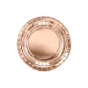 Round Paper Plates, Rose Gold, 18cm (1 pkt / 6 pc.)