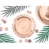 Round Paper Plates, Rose Gold, 18cm (1 pkt / 6 pc.)