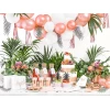 Round Paper Plates, Rose Gold, 18cm (1 pkt / 6 pc.)