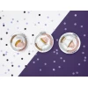 Round Plates, Silver, 23cm (1pkt / 6pc)