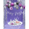 Round Plates, Silver, 23cm (1pkt / 6pc)