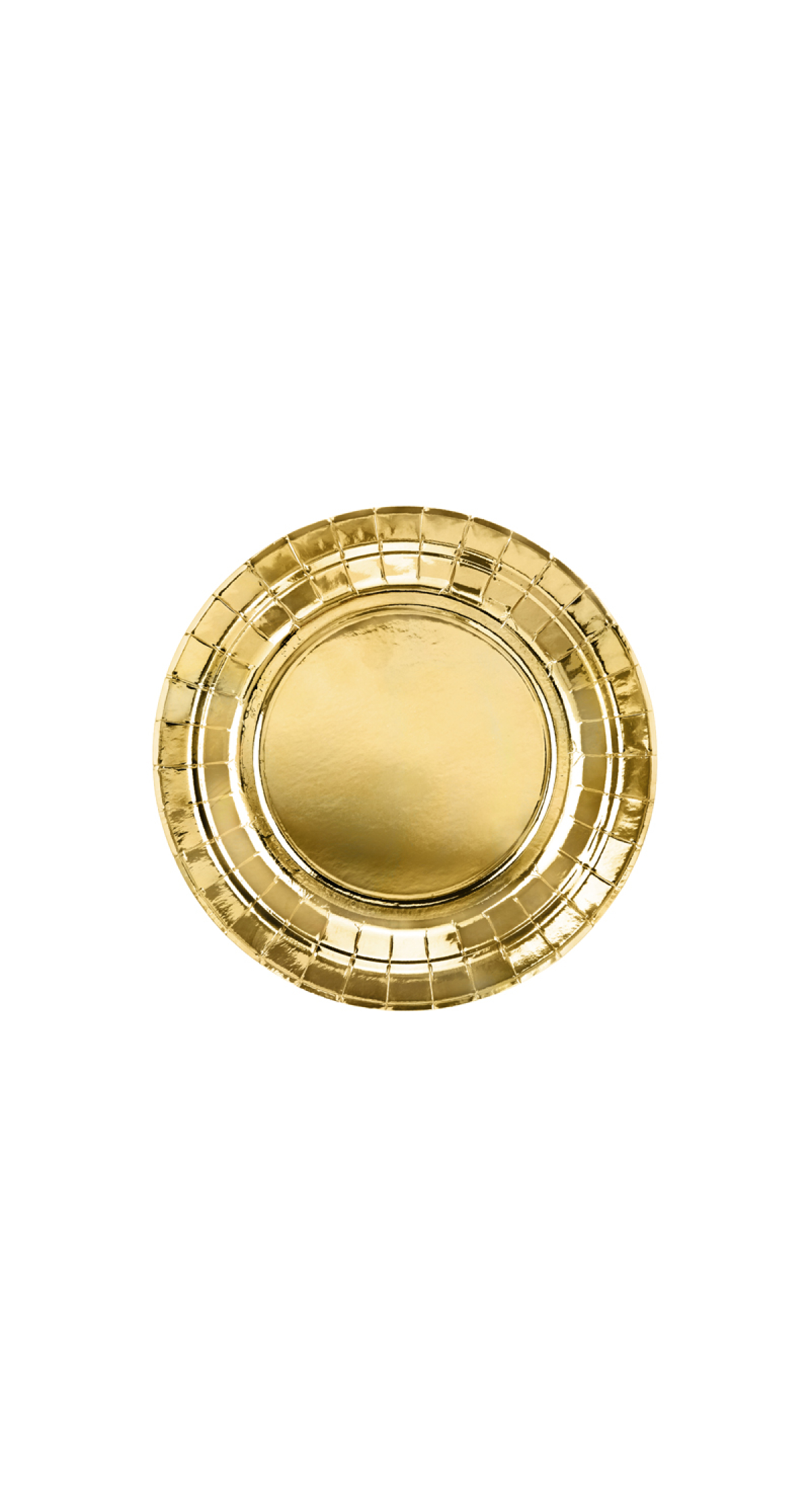 Plates, Gold, 18cm (1pkt / 6pc)