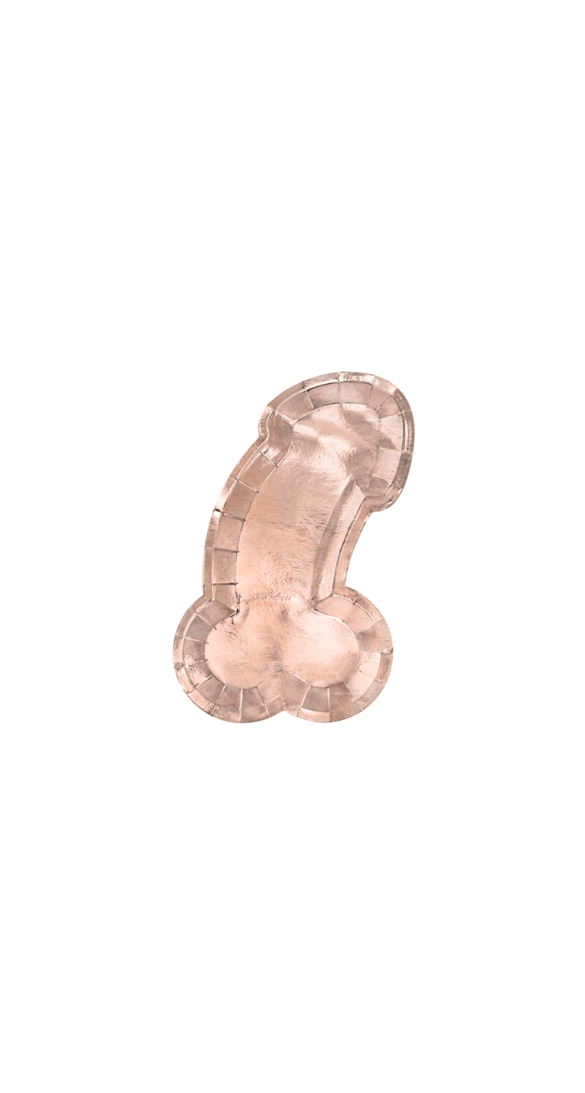 Plates Same Penis Forever, Rose Gold, 26.5x15.5cm (1pkt / 6pc)