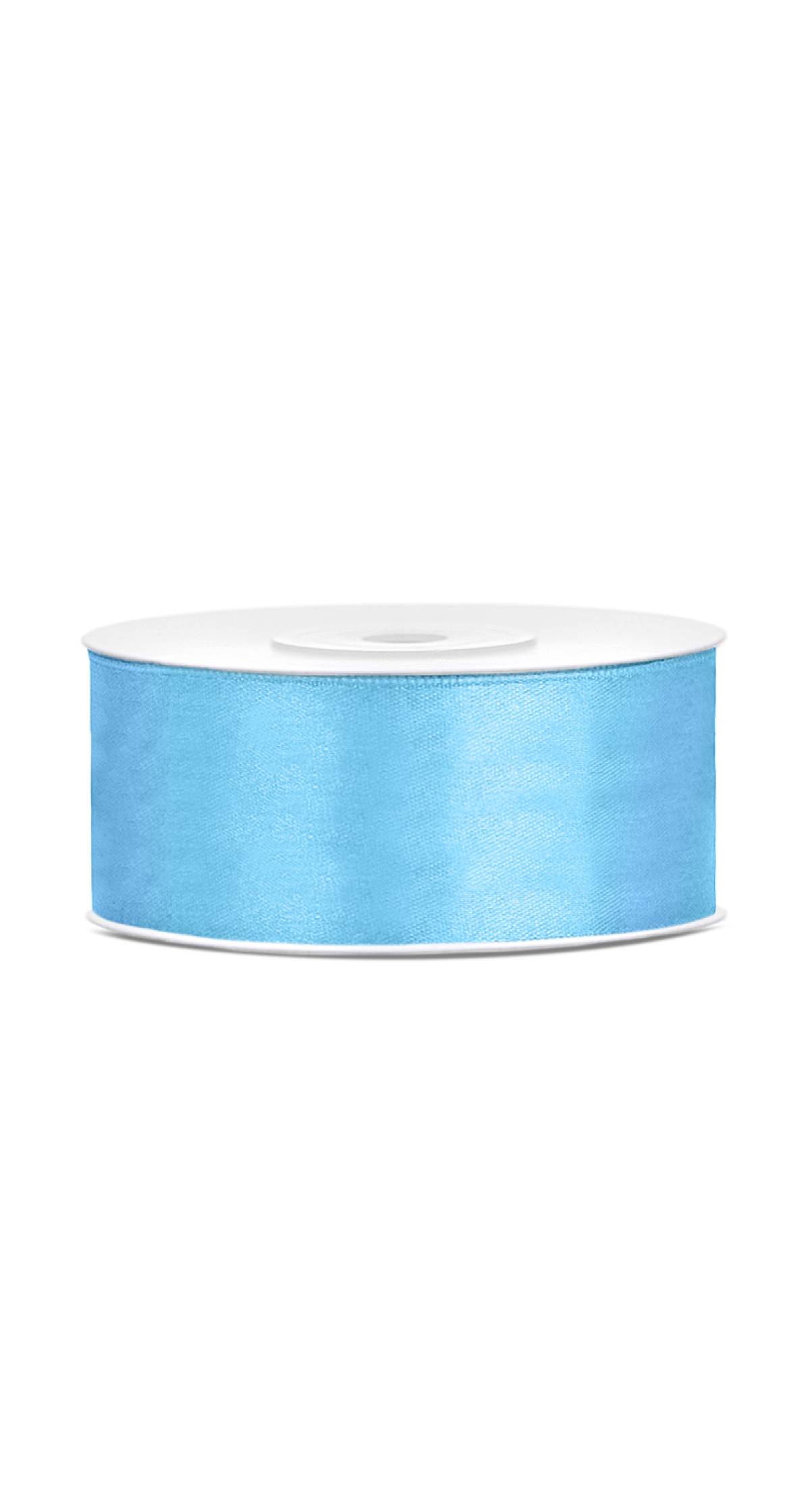 Satin Ribbon, Sky-Blue, 25mm (Sold Per Metre)
