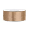 Satin Ribbon, Light Gold, 25mm (Sold Per Metre)