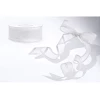 Chiffon Ribbon, White, 25mm (Sold Per Metre)