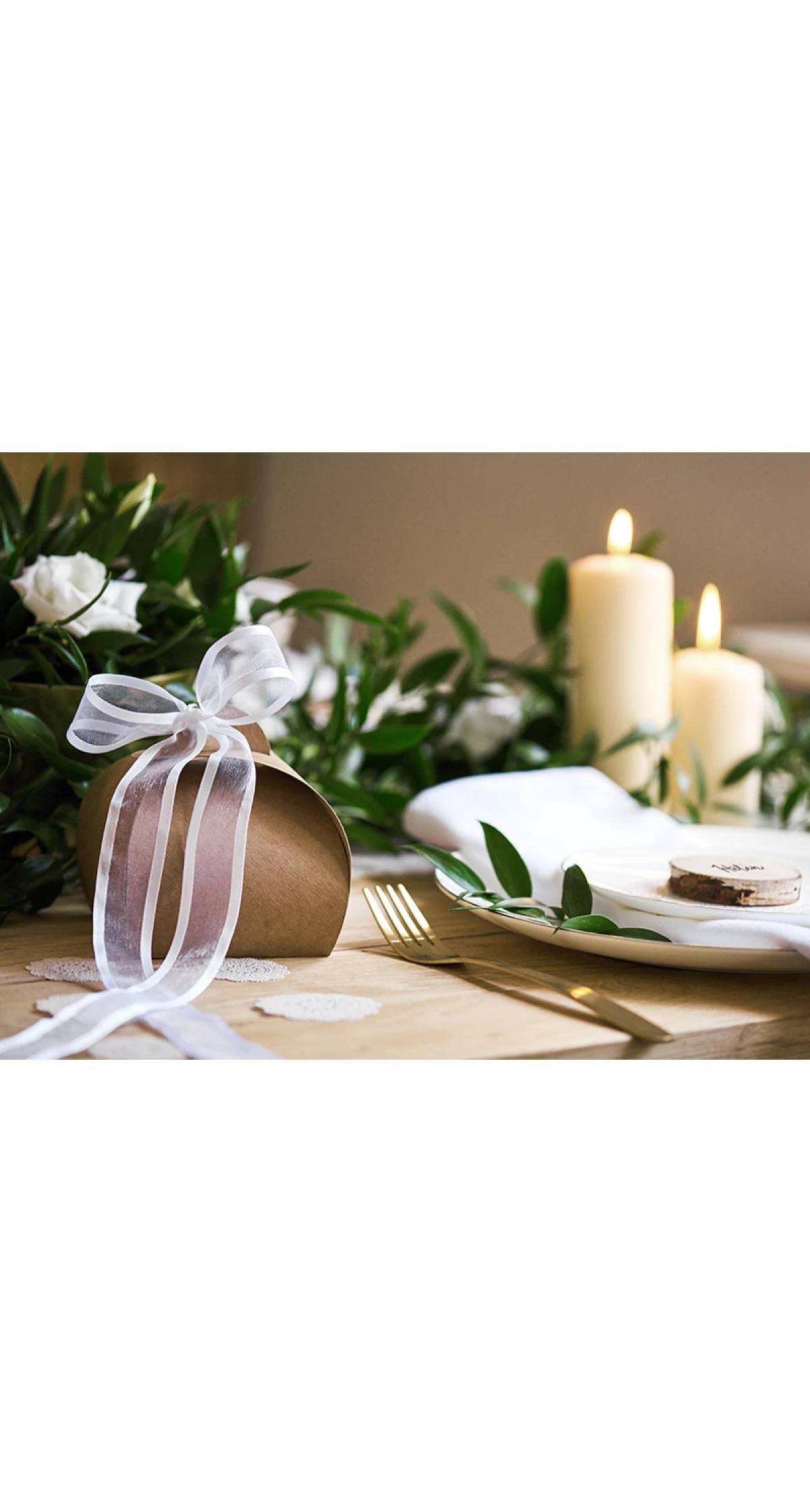 Chiffon Ribbon, White, 25mm (Sold Per Metre)