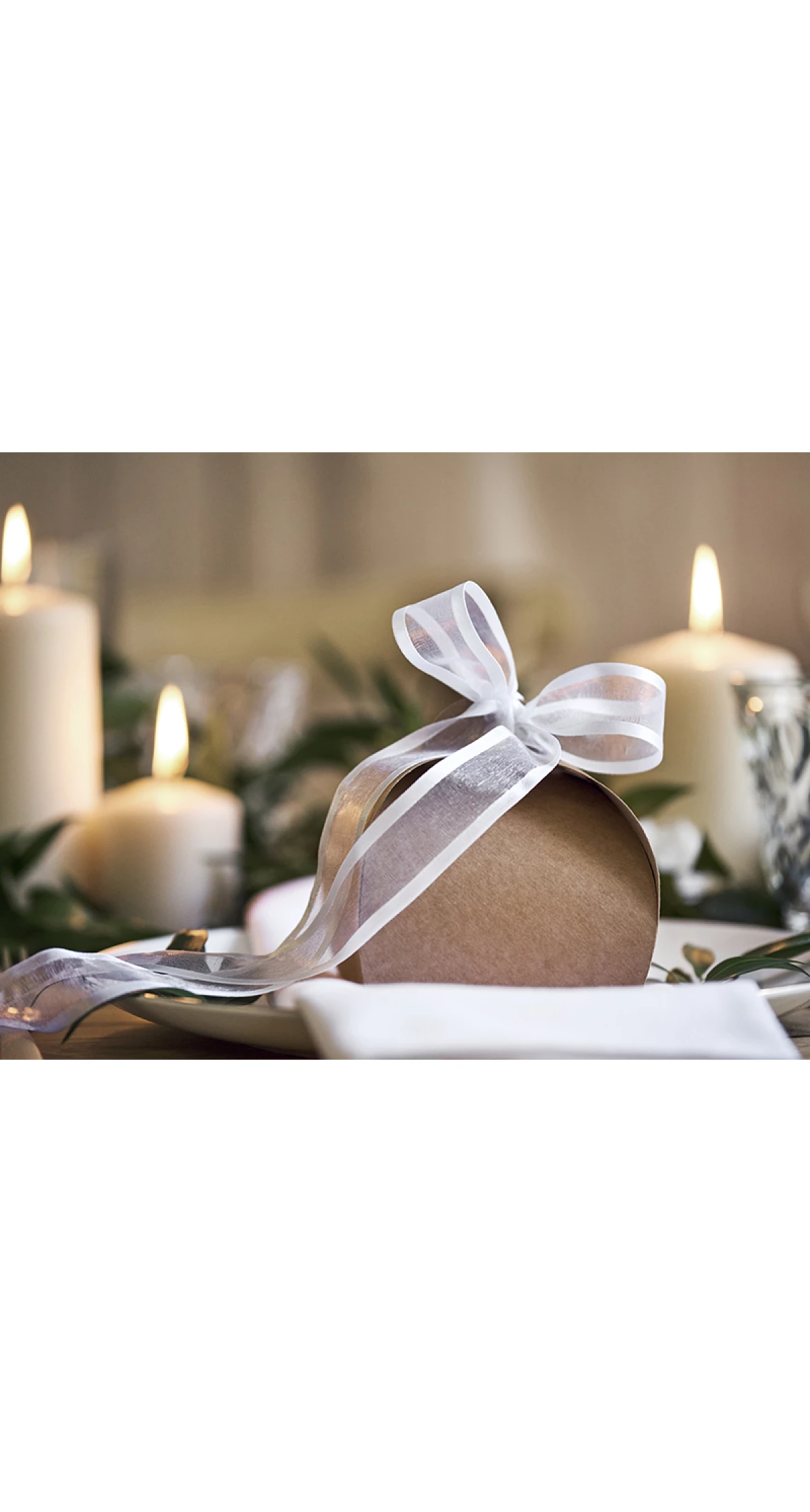 Chiffon Ribbon, White, 25mm (Sold Per Metre)