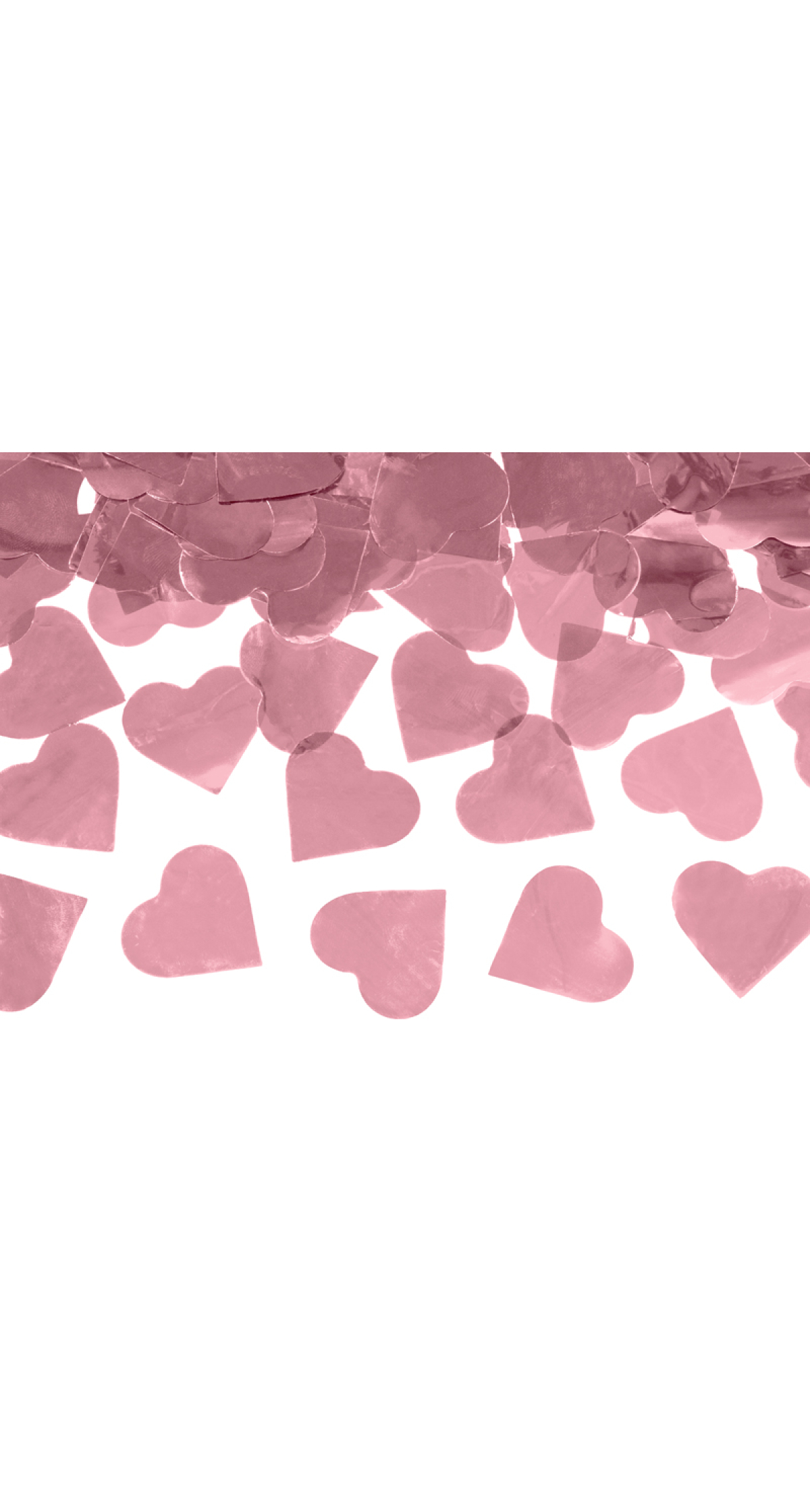 Confetti Cannon With Hearts, Rose Gold, 60cm