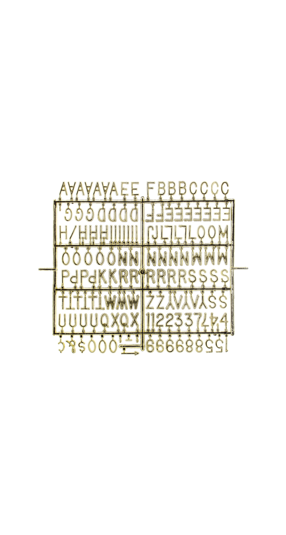 Letter Board Heart, Mix, 31x29cm