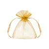 Organza Pouches, Gold, 10cm (1 pkt / 10 pc.)