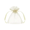 Organza Pouches, Cream, 10cm (1 pkt / 10 pc.)